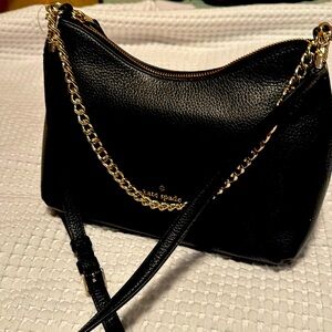 New Kate Spade handbag, zippy, convertible, medium black shoulder bag.